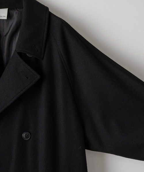 Wool melton over coat/ウールメルトンオーバーコート（ステンカラー
