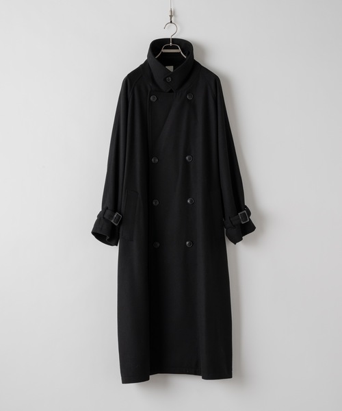 Wool melton over coat/ウールメルトンオーバーコート（ステンカラー