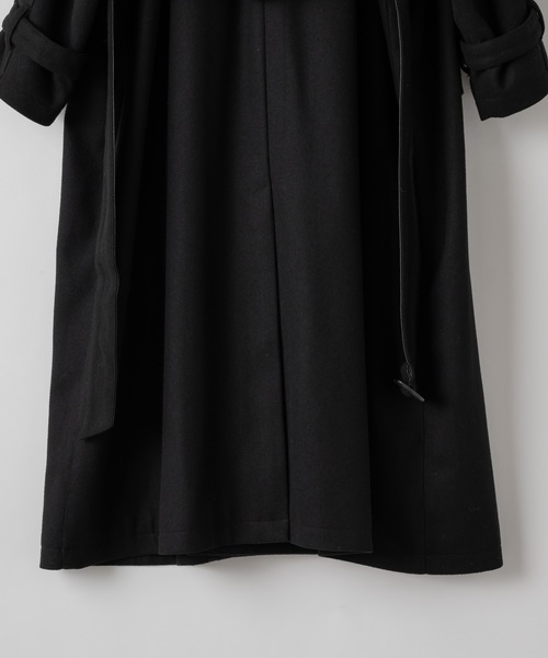 Wool melton over coat/ウールメルトンオーバーコート（ステンカラー