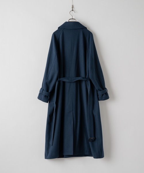 Wool melton over coat/ウールメルトンオーバーコート（ステンカラー