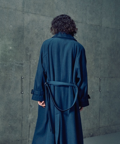 Wool melton over coat/ウールメルトンオーバーコート（ステンカラー