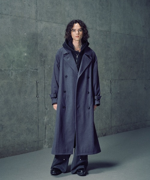 Wool melton over coat/ウールメルトンオーバーコート（ステンカラー