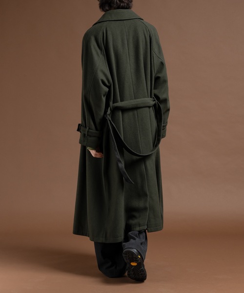 Wool melton over coat/ウールメルトンオーバーコート（ステンカラー