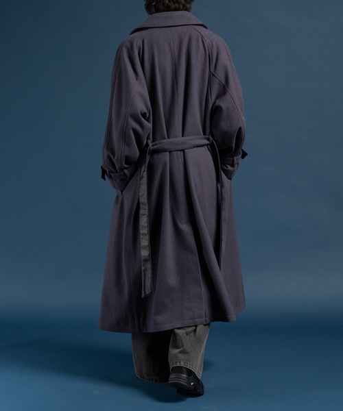 K*様 Casper John／新品未使用／ウールメルトンオーバーコート／XSサ Casper John（キャスパージョン） ステンカラーコート コート Wool