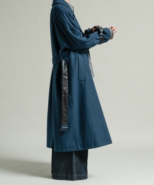 Wool melton over coat/ウールメルトンオーバーコート（ステンカラー