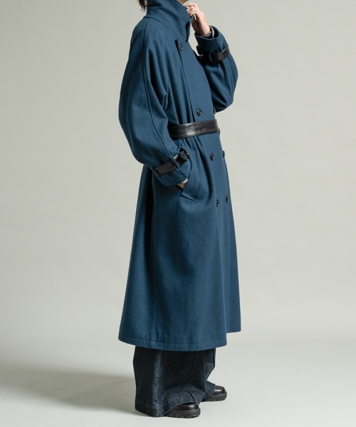 Wool melton over coat/ウールメルトンオーバーコート（ステンカラー