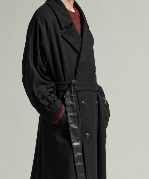 Wool melton over coat/ウールメルトンオーバーコート（ステンカラー