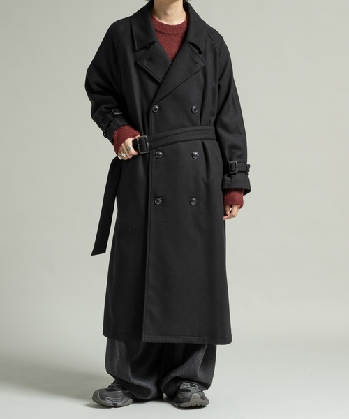 Casper John ウールメルトンオーバーコート Wool melton over coat/ウールメルトンオーバーコート（ステンカラー