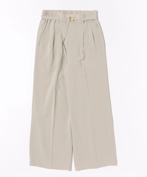 Jines(ジネス)の「ハイストレッチカルゼ ワッシャーワイドパンツ【セットアップ可】(その他パンツ・レディース・ブラウン/グレー・38)」の16枚目の写真
