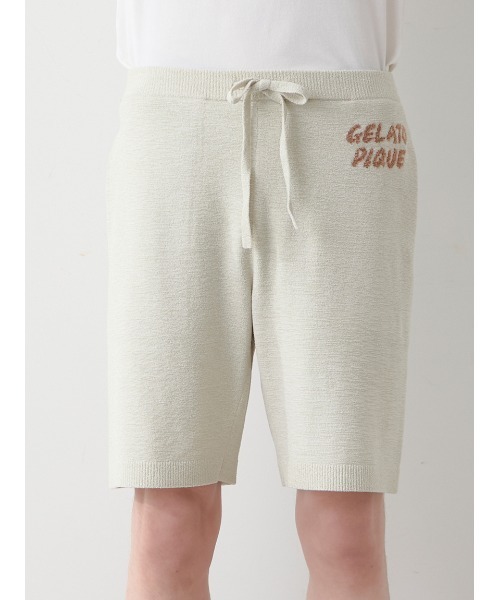 gelato pique(ジェラートピケ)の「【ONLINE限定】【HOMME】sleeping cat ジャガードプルオーバー&ハーフパンツセット(ルームウェア/パジャマ・メンズ・ミント/ネイビー/ライトグレー・M/L)」の13枚目の写真