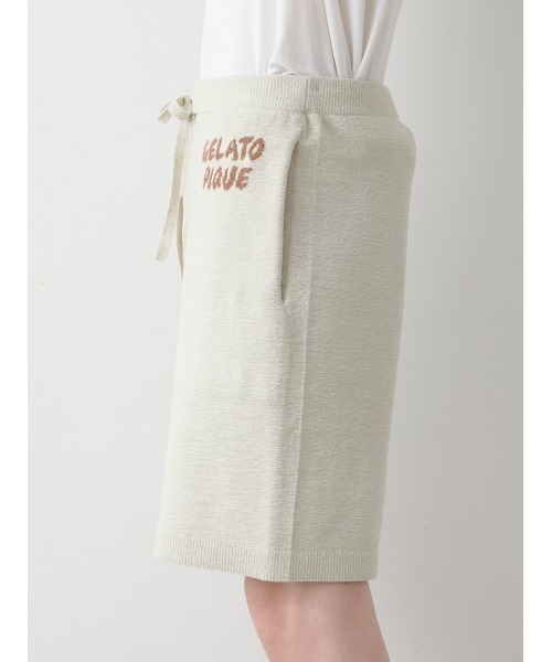 gelato pique(ジェラートピケ)の「【ONLINE限定】【HOMME】sleeping cat ジャガードプルオーバー&ハーフパンツセット(ルームウェア/パジャマ・メンズ・ミント/ネイビー/ライトグレー・M/L)」の15枚目の写真