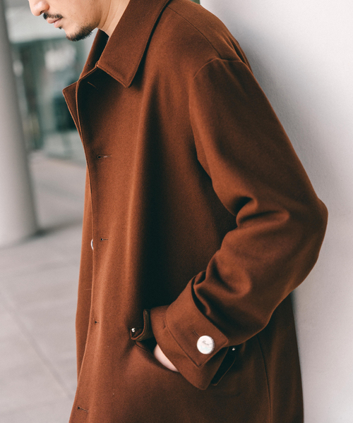 Mackintosh(マッキントッシュ)の「MACKINTOSH(マッキントッシュ) 別注 HUMBIE/ハンビー SL(ステンカラーコート・メンズ・チャコールグレー/ブラック/ブラウン・34/36/38/40)」の14枚目の写真