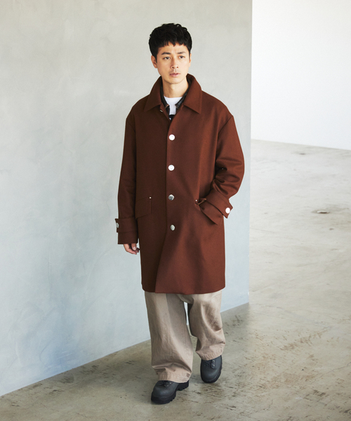 Mackintosh(マッキントッシュ)の「MACKINTOSH(マッキントッシュ) 別注 HUMBIE/ハンビー SL(ステンカラーコート・メンズ・チャコールグレー/ブラック/ブラウン・34/36/38/40)」の13枚目の写真