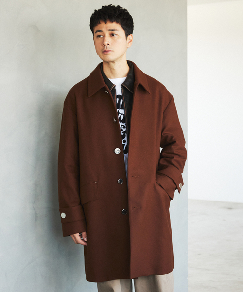 【別注】MACKINTOSH HUMBIE ハンビー ゴム引きステンカラーコート MACKINTOSH(マッキントッシュ) 別注 HUMBIE/ハンビー（ステンカラー