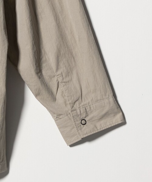 CITEN(シテン)の「<CITEN>リングドットポケットシャツジャケット(シャツ/ブラウス・メンズ・ライトグレー/ブラック・L/M)」の3枚目の写真