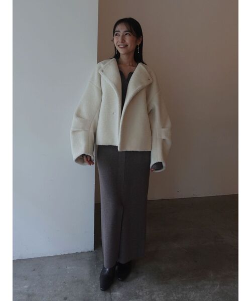 LAGUNAMOON(ラグナムーン)の「フラップポケットリブニットワンピース(ワンピース・レディース・ネイビー/ラベンダー/モカ・SMALL/MEDIUM)」の8枚目の写真