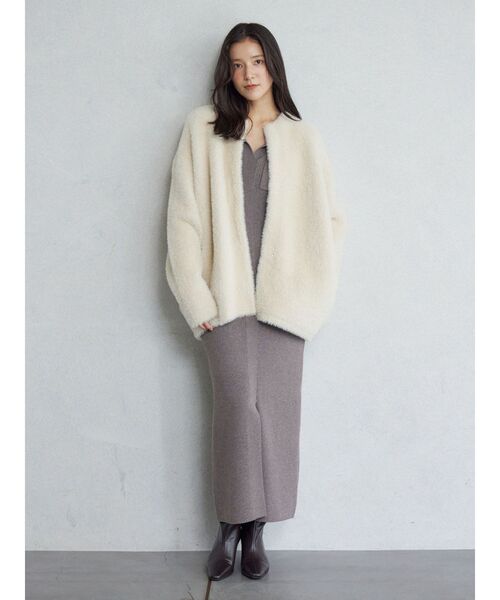 フラップポケットリブニットワンピース（ワンピース）｜LAGUNAMOON