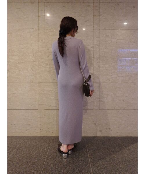 フラップポケットリブニットワンピース（ワンピース）｜LAGUNAMOON