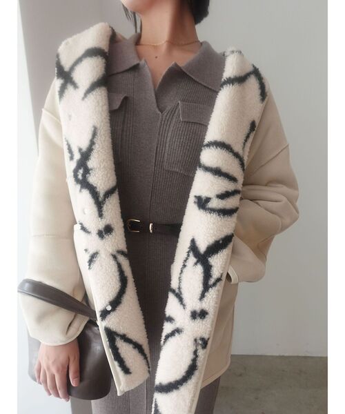 LAGUNAMOON(ラグナムーン)の「フラップポケットリブニットワンピース(ワンピース・レディース・ネイビー/ラベンダー/モカ・SMALL/MEDIUM)」の15枚目の写真