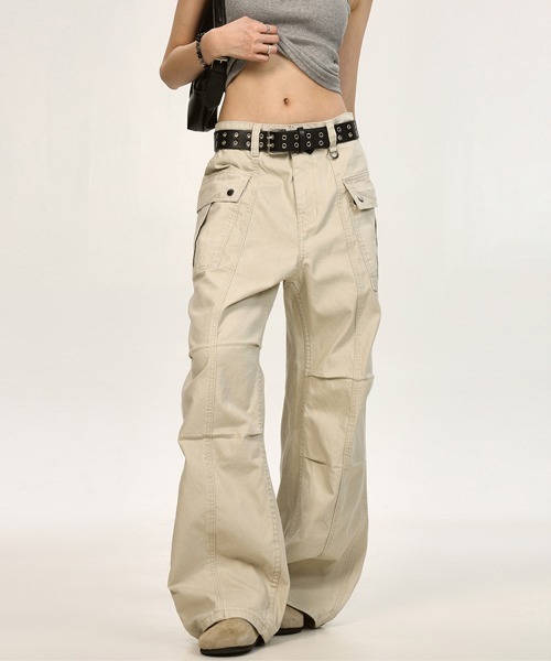 Geek Office / ギークオフィス】OPEN YY Woven WASHED ROLLED CARGO