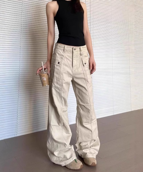 ルーズシルエットDカン付きカーゴパンツ（カーゴパンツ）｜Ressaca