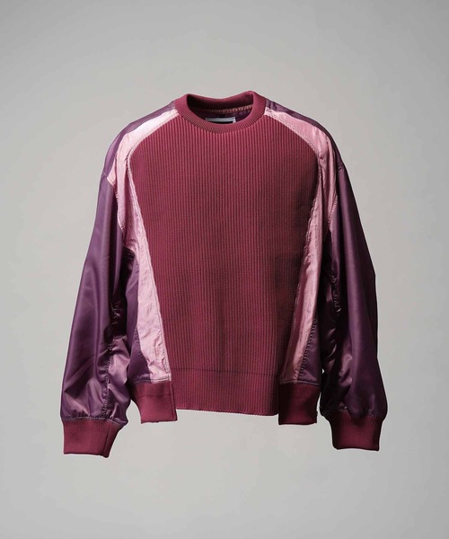 ら*ぶ様 〖完売品〗maison specialニットコンビプライムオーバーニッ UNISEX》Knit Combination Prime-Over Knit Pullover/ニットコンビ