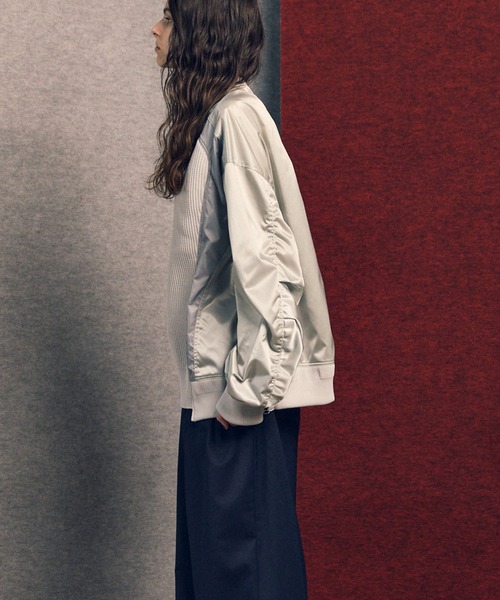 セール】《UNISEX》Knit Combination Prime-Over Knit Pullover/ニット