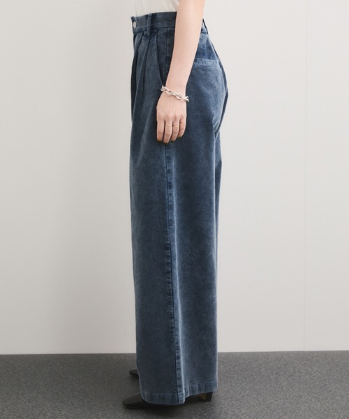 le cercle ADAM ET ROPE'（ルセルクルアダムエロペ）の「製品染めコーデュロイパンツ/セットアップ対応（その他パンツ・レディース・ベージュ系その他/ボルドー/ブルー系その他5・FREE）」の11枚目の写真