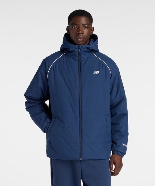 NEW BALANCE（ニューバランス）の「パデッドコート ショート（ダウンジャケット/コート・メンズ・ブラック/ネイビー・SMALL/MEDIUM/LARGE/X-LARGE/XX-LARGE）」の2枚目の写真