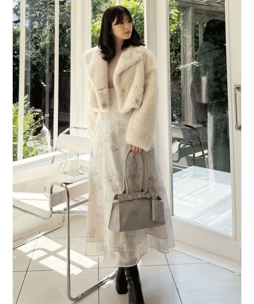 セール】フラワードッキングロングスリーブワンピース（ワンピース