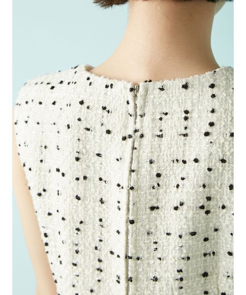 L.B CANDY STOCK]ツイードビジューAラインミニワンピース（ワンピース