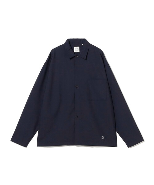 ORCIVAL（オーシバル）の「ORCIVAL / ストレッチ ブロード 3ボタン シャツ（シャツ/ブラウス・メンズ・ベージュ/ネイビー・4/5）」の2枚目の写真