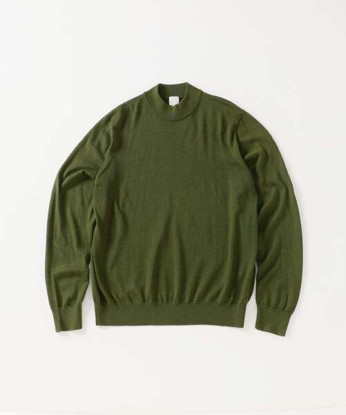 EDIFICE(エディフィス)の「12G ウール/シルク/カシミヤ MIX クリスタル モックネックニット(ニット/セーター・メンズ・アイボリー/ブラック/グリーン/ブラウン/イエロー/パープル・X-LARGE/LARGE/MEDIUM/SMALL)」の16枚目の写真