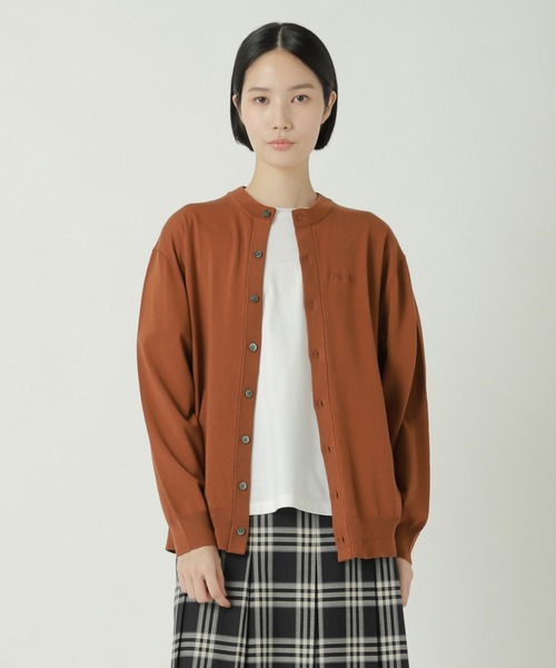 ZUCCa（ズッカ）の「LOGOニット / ニットカーディガン / S（カーディガン/ボレロ・レディース・ライトブラウン/ライトブルー/ブラック・M size）」の3枚目の写真