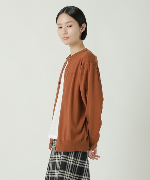 ZUCCa（ズッカ）の「LOGOニット / ニットカーディガン / S（カーディガン/ボレロ・レディース・ライトブラウン/ライトブルー/ブラック・M size）」の6枚目の写真