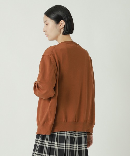 ZUCCa（ズッカ）の「LOGOニット / ニットカーディガン / S（カーディガン/ボレロ・レディース・ライトブラウン/ライトブルー/ブラック・M size）」の7枚目の写真