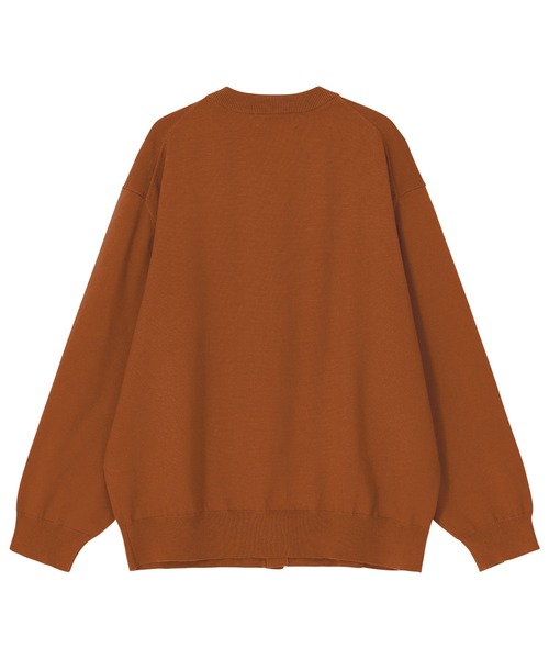 ZUCCa（ズッカ）の「LOGOニット / ニットカーディガン / S（カーディガン/ボレロ・レディース・ライトブラウン/ライトブルー/ブラック・M size）」の4枚目の写真