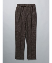SUIT SQUARE | GOOVI タックテーパードパンツ ハイツイストウールサージ(スラックス)