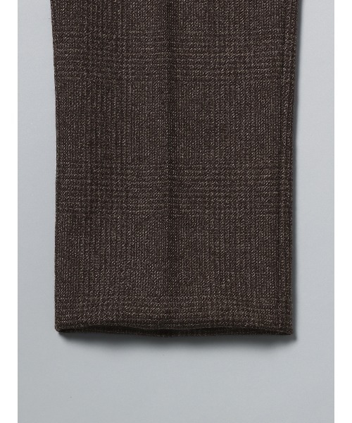 SUIT SQUARE（スーツスクエア）の「GOOVI タックテーパードパンツ ハイツイストウールサージ（スラックス・メンズ・ブラウン系・1/2/3）」の7枚目の写真