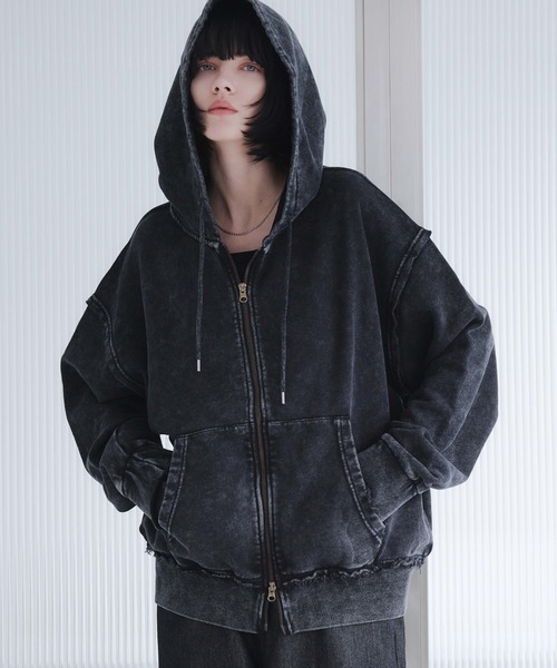 HEAVYWEIGHT DOUBLE ZIP HOODIE/ヘビーウェイトダブルジップパーカー