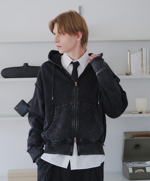 HEAVYWEIGHT DOUBLE ZIP HOODIE/ヘビーウェイトダブルジップ