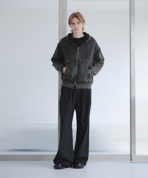 セール】HEAVYWEIGHT DOUBLE ZIP HOODIE/ヘビーウェイトダブルジップ