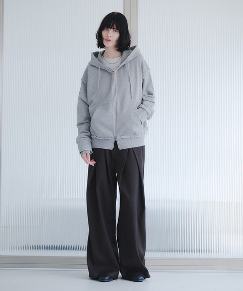 HEAVYWEIGHT DOUBLE ZIP HOODIE/ヘビーウェイトダブルジップパーカー