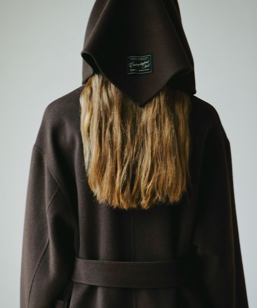 A part by（アパートバイ）の「カシープサンカクストール（ストール/ショール・レディース・ブラウン/グレー・FREE）」の3枚目の写真