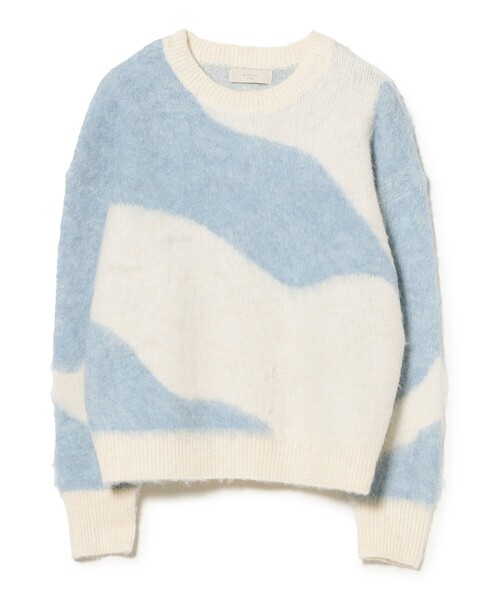 B:MING by BEAMS(ビーミングバイビームス)の「ジャカード ニット(ニット/セーター・レディース・ブラウン/グレー/オフホワイト・ONE SIZE)」の4枚目の写真