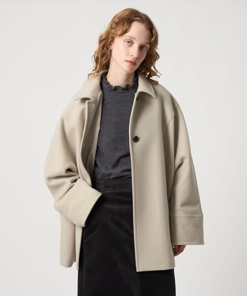 【未使用・年末年始限定価格】steven alan ショートコート Steven Alan＞ウール ショート コート（ステンカラーコート