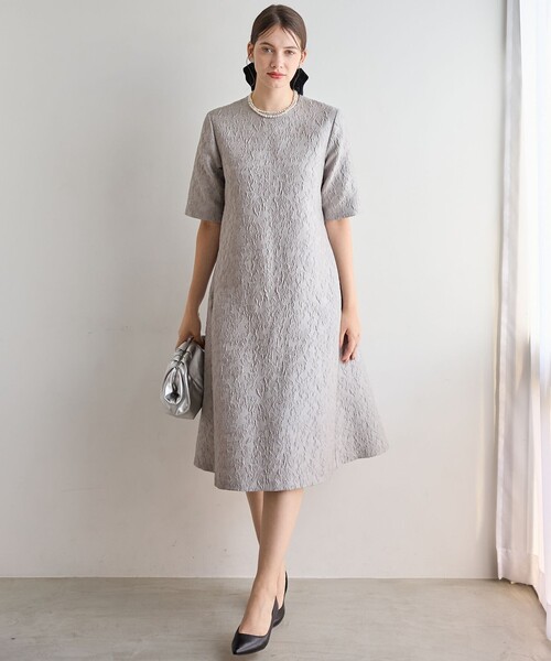 セール】【APPLAUDIR】フラワージャカード ドレス（ドレス）｜23区