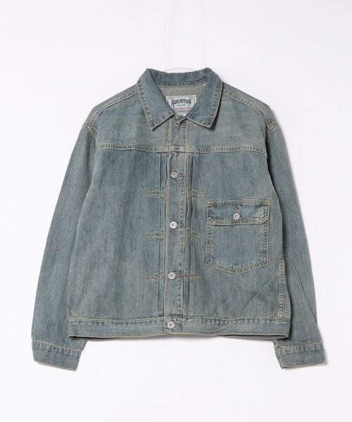 HOUSTON（ヒューストン）の「HOUSTON デニムシャツジャケット（デニムジャケット・メンズ・ブルー系その他/ブルー系その他2/ブルー系その他3・38/40/42/44）」の7枚目の写真