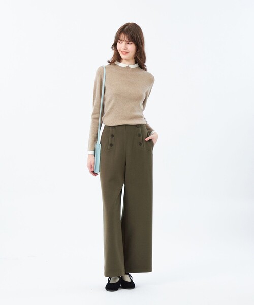 MACKINTOSH PHILOSOPHY(マッキントッシュ フィロソフィー)の「ウィンターマリンパンツ(その他パンツ・レディース・オフホワイト/ブラウン/ダークネイビー・38/36)」の6枚目の写真