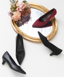 JELLY BEANS | あったか仕様◆ポインテッドVカットプレーンパンプス(204-57138)JELLY BEANS(ジェリービーンズ)(パンプス)